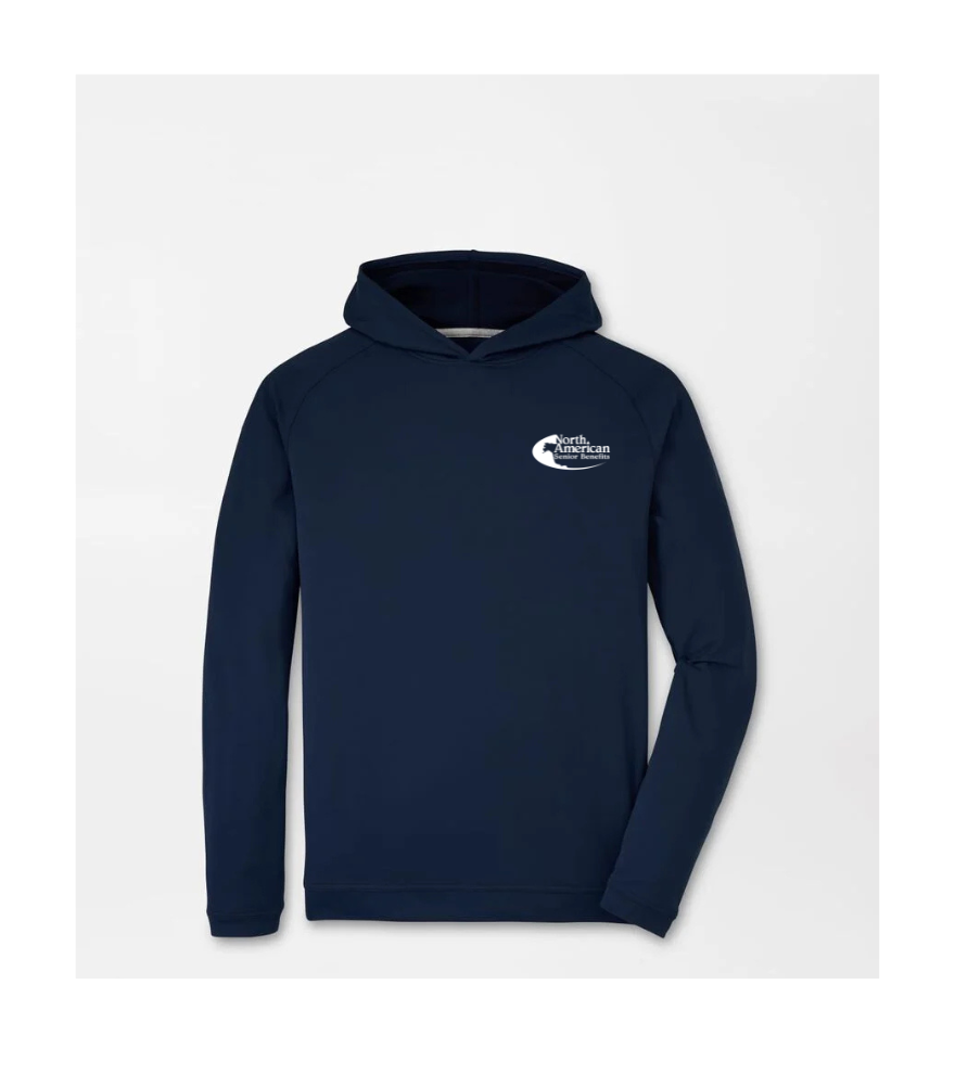 navy hoodie